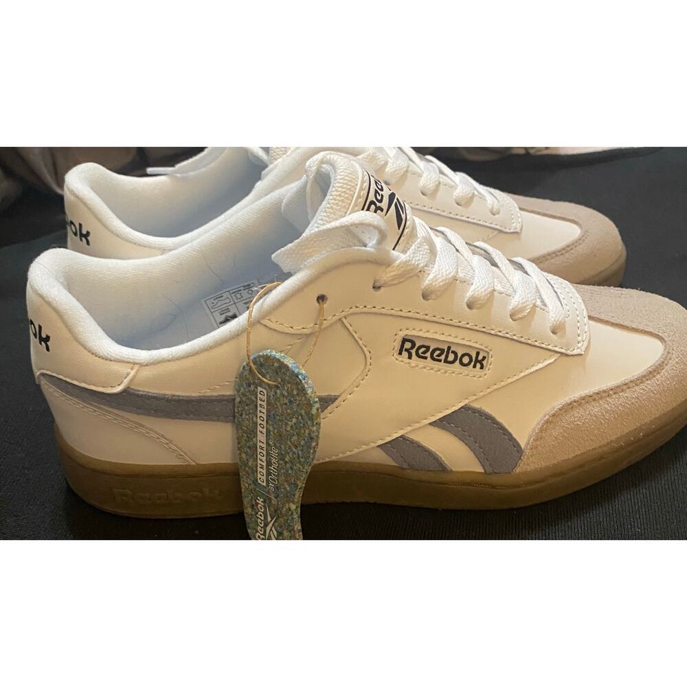 NIB Reebok FORTE lounger white LT BLUE Womens Sport Sneakers Ortholite Shoes 9M - Picture 7 of 12